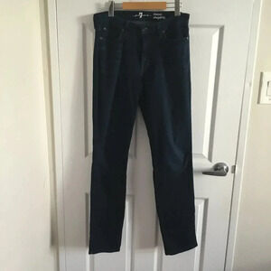 7 for all mankind kimmie straight leg dark blue jeans SZ  31